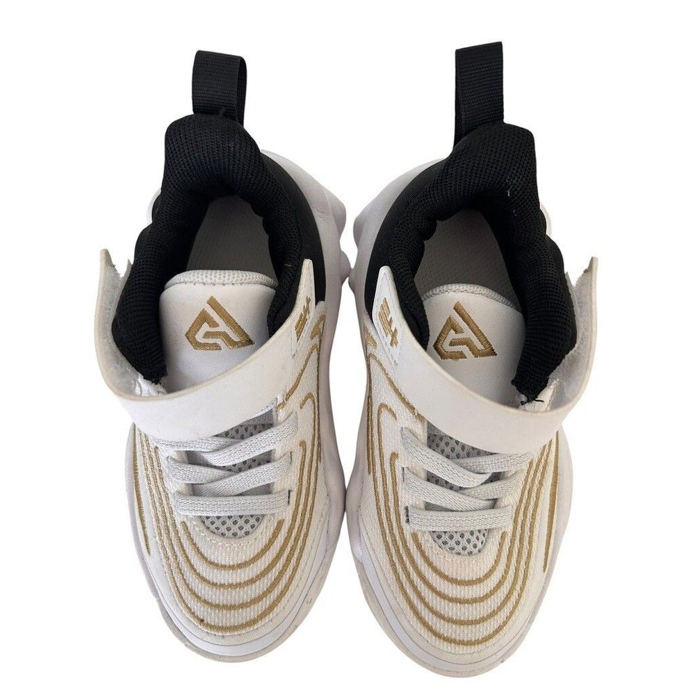 Nike Giannis Immortality 4 Kids Black Gold White Sneakers Shoe Toddler size 8